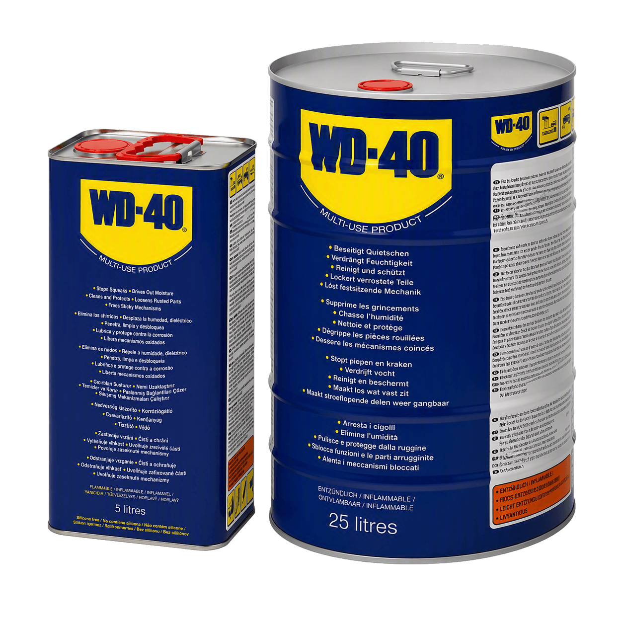 wd40 5l 25l metal fondo transparente