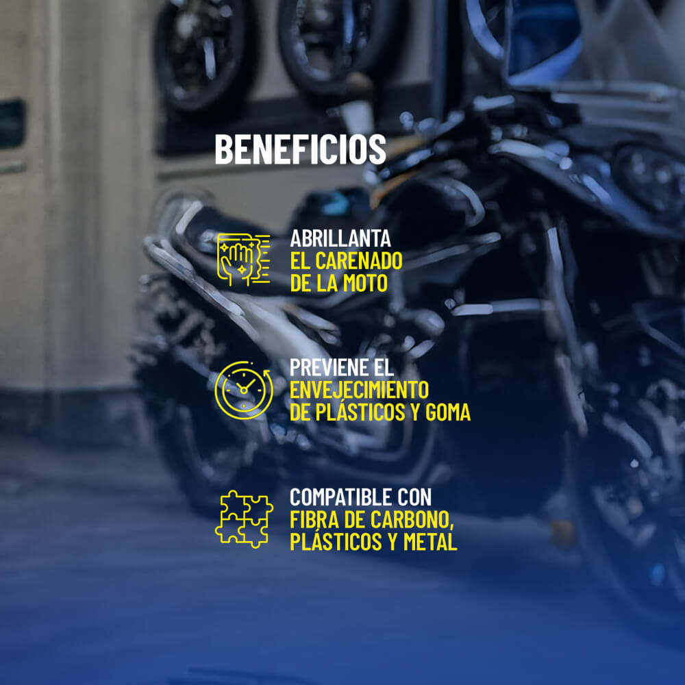 wd40 moto abrillantador plasticos gomas