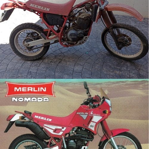 Recuperación de moto trail catalana MERLIN NOMADA 500